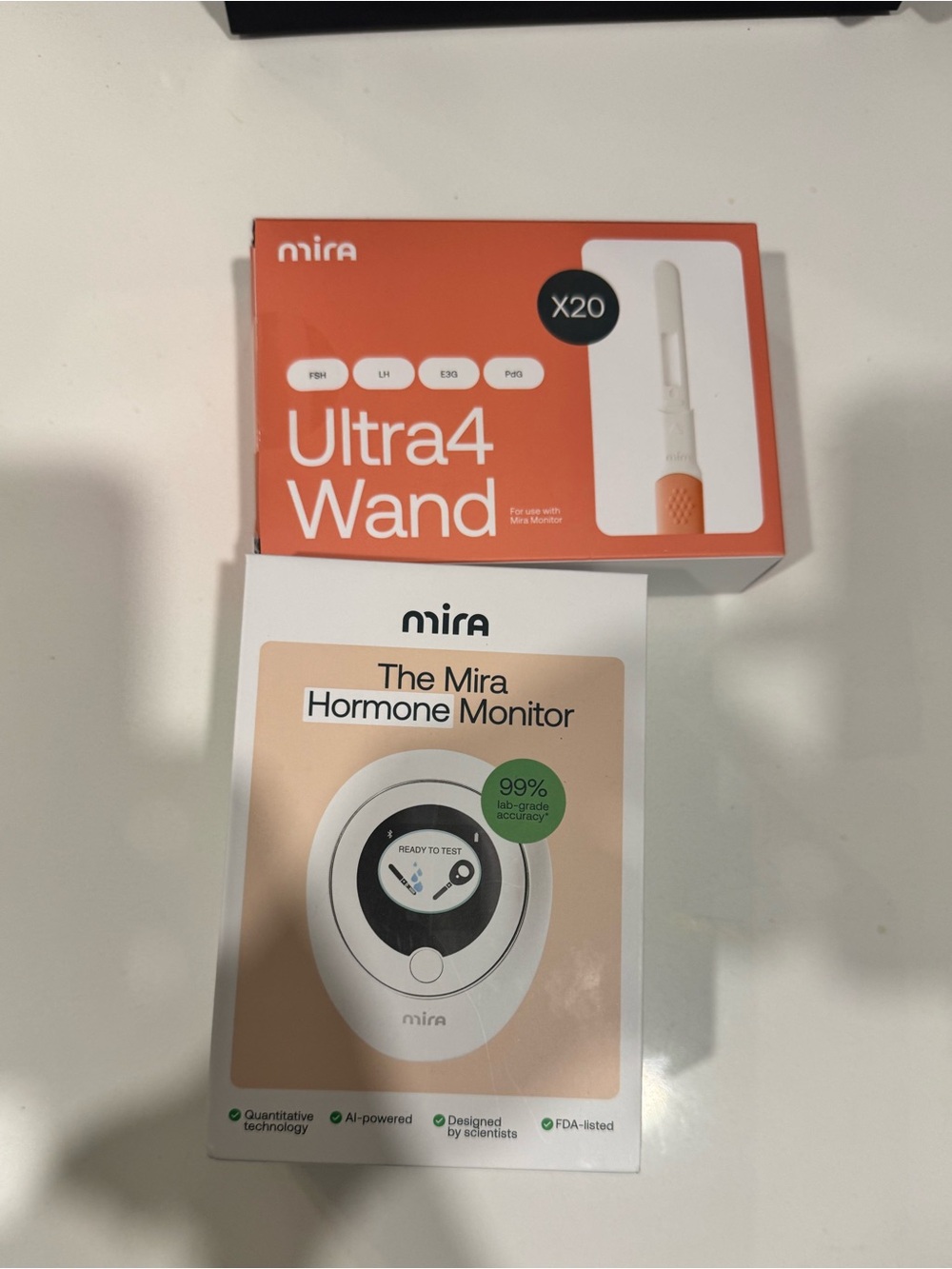 Mira Ultra4 Wand & Mira Hormone Monitor - with 20 wands NEW IN BOX